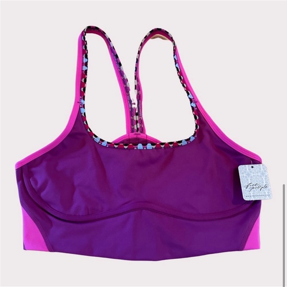 NWT Free People Run Remix Bra in Daisy Check - Picture 4 of 7